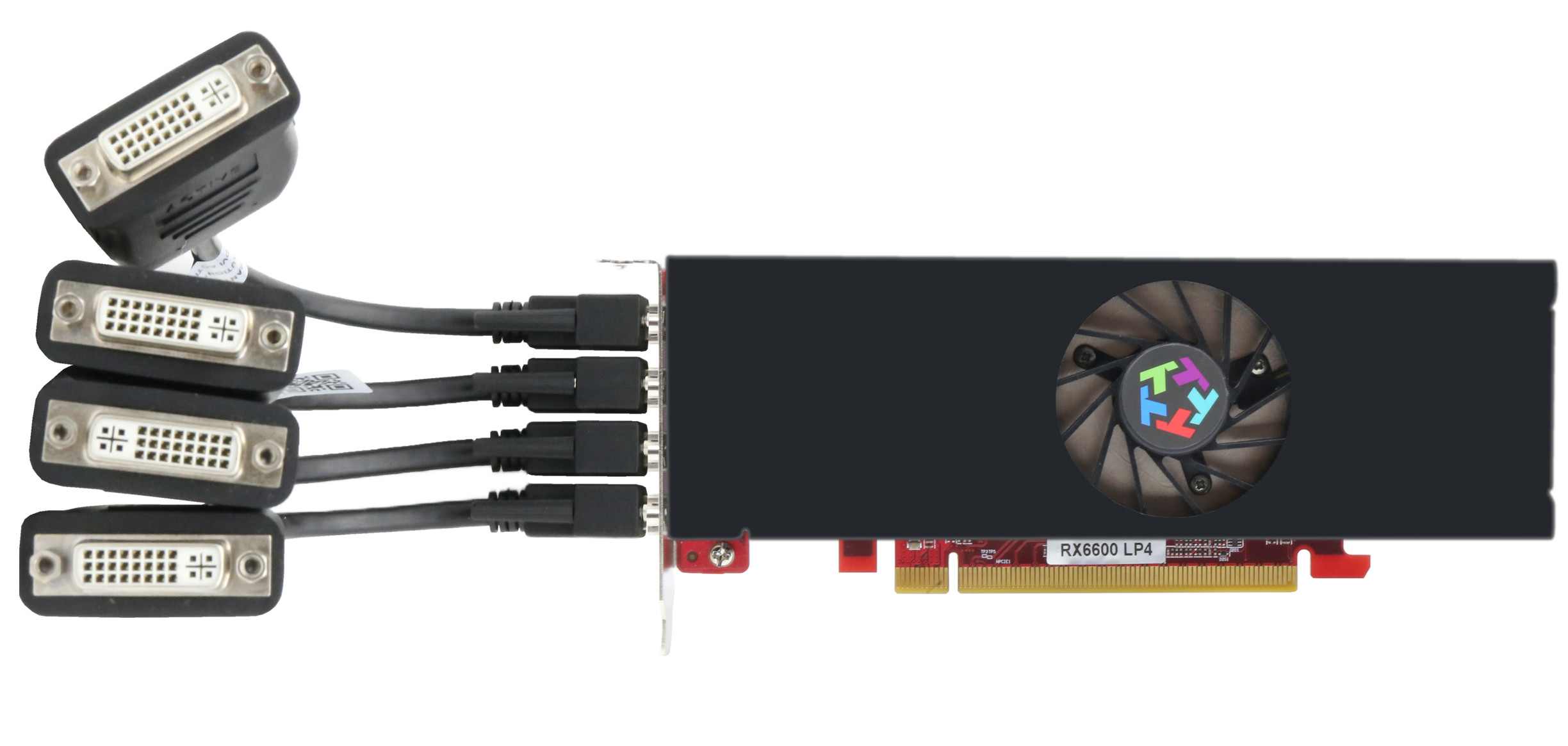 rx6600 8G half high with 4 dvi output